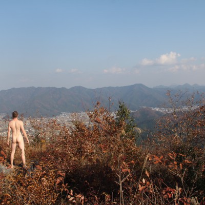 山の中