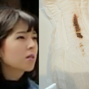 街撮り美女の使用済みナプキン収穫。