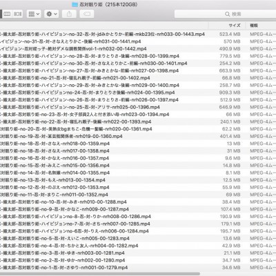shinobiリスト（交換可能動画）