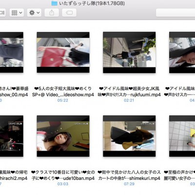 いたずらっ子し隊リスト（交換可能動画）
