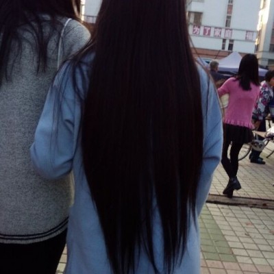 【原創】藍衣長髮黑絲美女